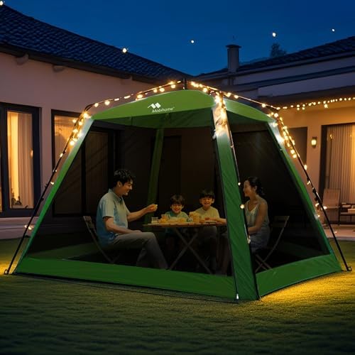 Pop Up Screen House Gazebo 8.2'x8.2'x75'' – Instant Portable ...