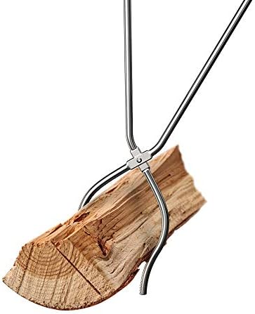 Skyflame Stainless Steel Firewood Log Claw Grabber, 36 Inch Long