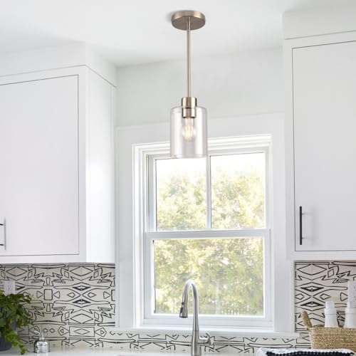 Brushed Nickel Pendant Lights,Modern Farmhouse Pendant Light,Light Fixture Ki...