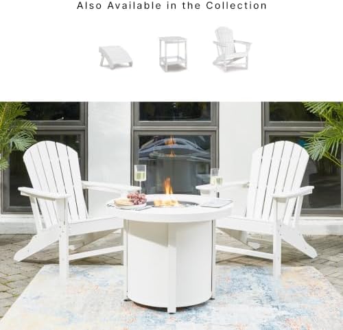 Signature Design by Ashley Sundown Treasure Outdoor Adirondack Chair, White