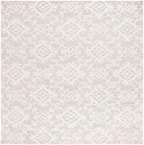 SAFAVIEH Blossom Collection Area Rug - 10' x 14', Grey & Ivory, C...