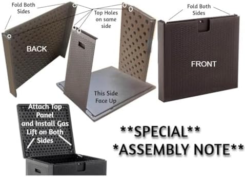 BTExpert Set of 2, 150 Gallon Extra Large Deck Box Outdoor Storage Container ...