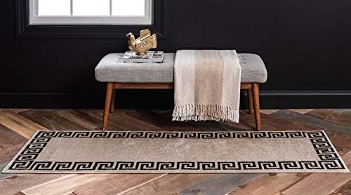 Unique Loom Athens Collection Classic Geometric Modern Border Design Area Rug...