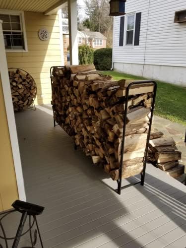 Rocky Mountain Goods 8 ft Firewood Rack - Outdoor/Indoor Wood Storage - Heavy...