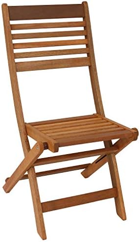 Sunnydaze Meranti Wood Outdoor Folding Patio Chairs - Set of 2
