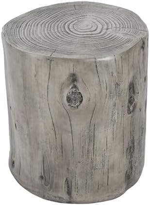 Christopher Knight Home Pawn 17" H MGO Outdoor Side Table with Tree-Stum...