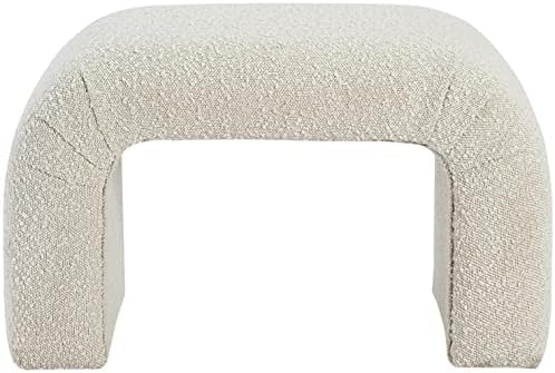 Meridian Furniture 169Cream Niagara Collection Modern | Contemporary Boucle F...