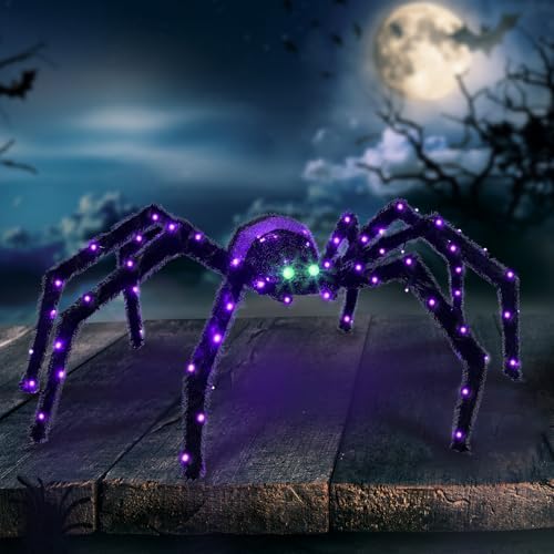 Halloween Decorations Outside Giant Spider - HOYECHI Outdoor Halloween Decor ...
