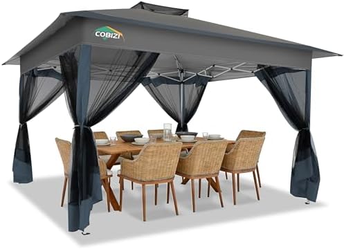 COBIZI 13x13 Pop up Gazebo on Clearance, Outdoor pop up Canopy Tent,carpas pa...