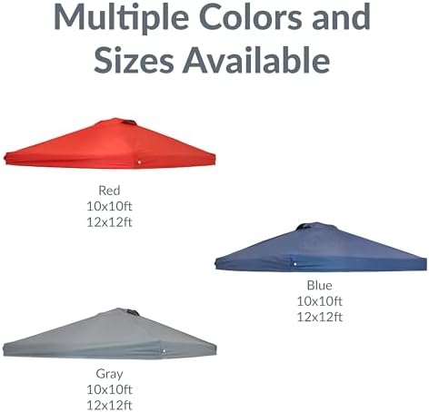 Sunnydaze 10 x 10 Foot Premium Pop-Up Canopy Shade with Vent - Gray