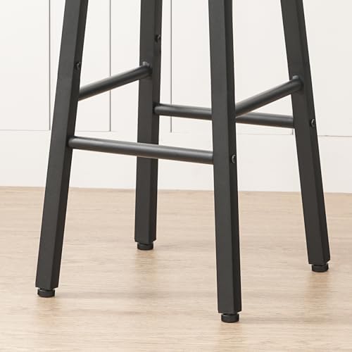 HOOBRO Bar Stools, Bar stools Set of 2,Counter Height Bar Stools, 24.8" ...