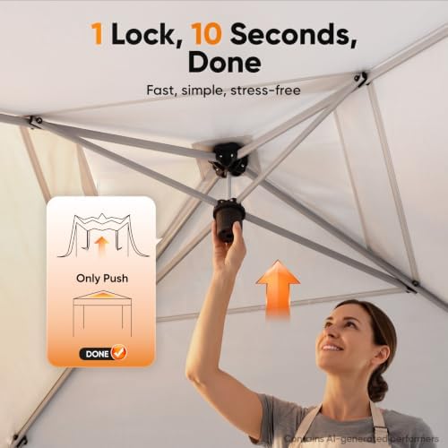 Quictent Pop up Canopy Tent 10'x10' with 4 Detachable Window Sidewalls