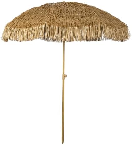 Hula Thatched Tiki Umbrella Tropical Palapa Raffia Tiki Hut Hawaiian Patio Um...