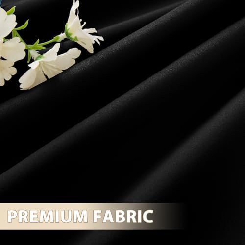 HDCAXKJ Waterproof Outdoor Curtains for Patio with Zipper Top & Bottom Gr...