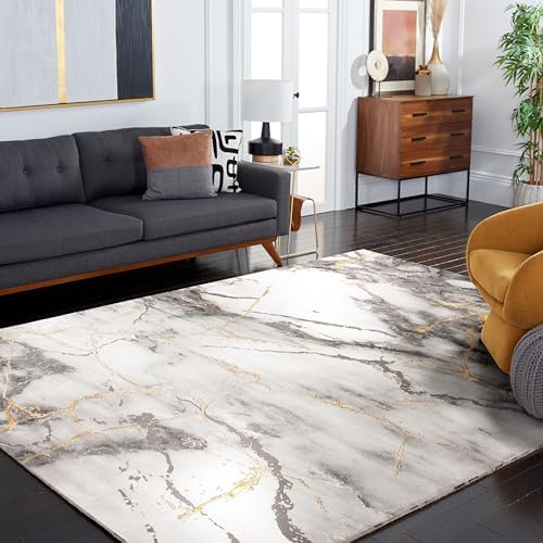 SAFAVIEH Craft Collection X-Large Area Rug - 12' x 15', Grey & Go...