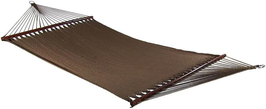 Sunnydaze 75" x 55" Bed, Heavy-Duty Double Rope Hammock for Outside...