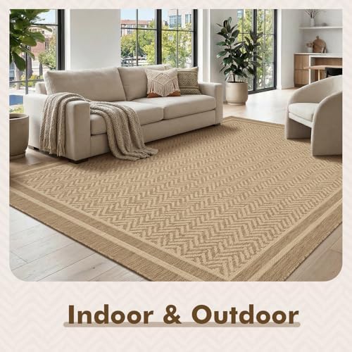 MontVoo-Outdoor Rug-Patio Rug 5x7 Polypropylene Indoor Outdoor Rugs Outdoor C...