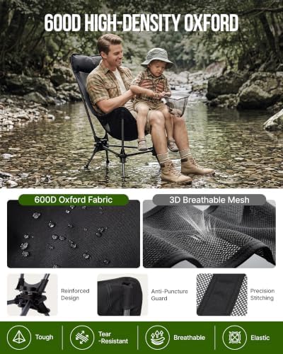 KingCamp Portable Hammock Camping Chair, Lightweight High Back Camp Chairs