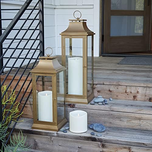 Luminara Realistic Artificial Moving Flame Outdoor Pillar Candle IPX4 - Movin...