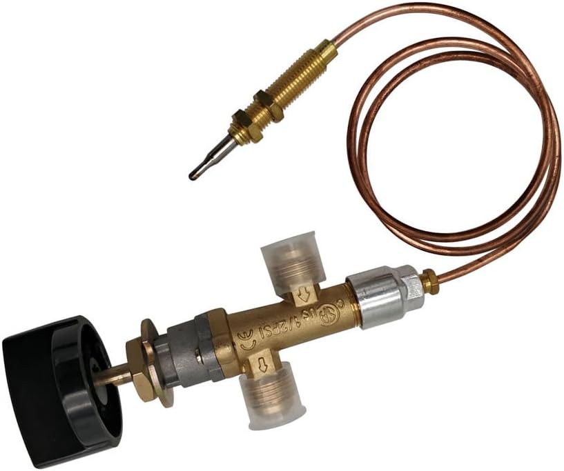 METER STAR Propane Fire Pit/Fireplace Parts Gas Control Valve System Regulato...