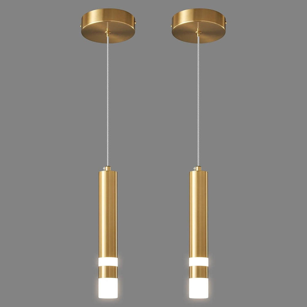 Modern Pendant Light Kitchen Fixture Dimmable LED Gold Mini Pendant Lighting ...