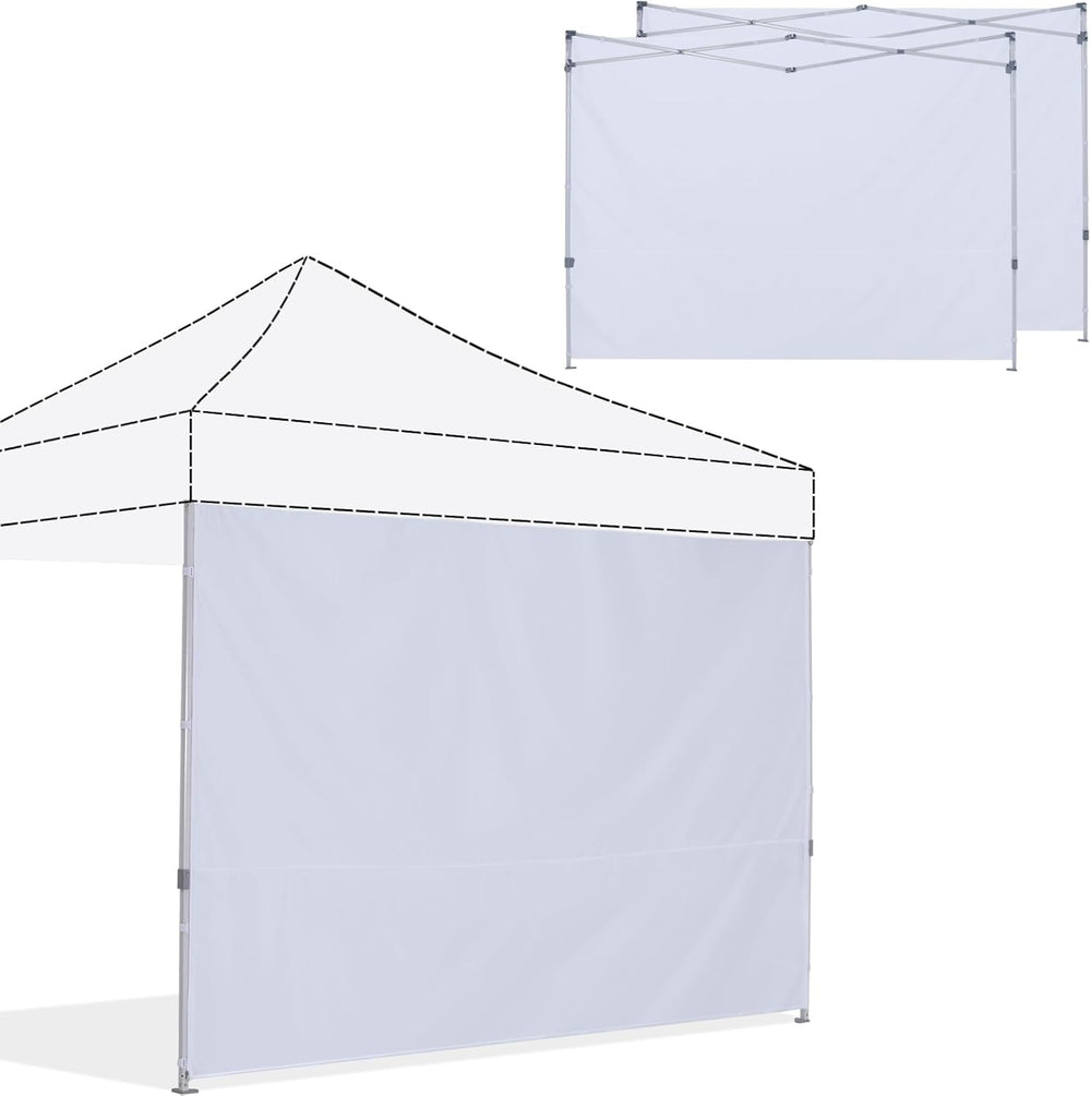 ABCCANOPY Instant Canopy SunWall 10x10 FT, 3 Pack Sidewall Only, White