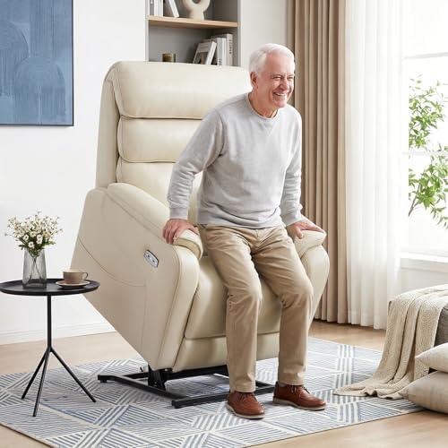 EONIX Power Lift Recliner Chair for Elderly, Massage & Heat, Large