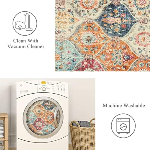 Lahome Moroccan Trellis Washable Runner Rug, 2x6 Kitchen Runners for Hallways...
