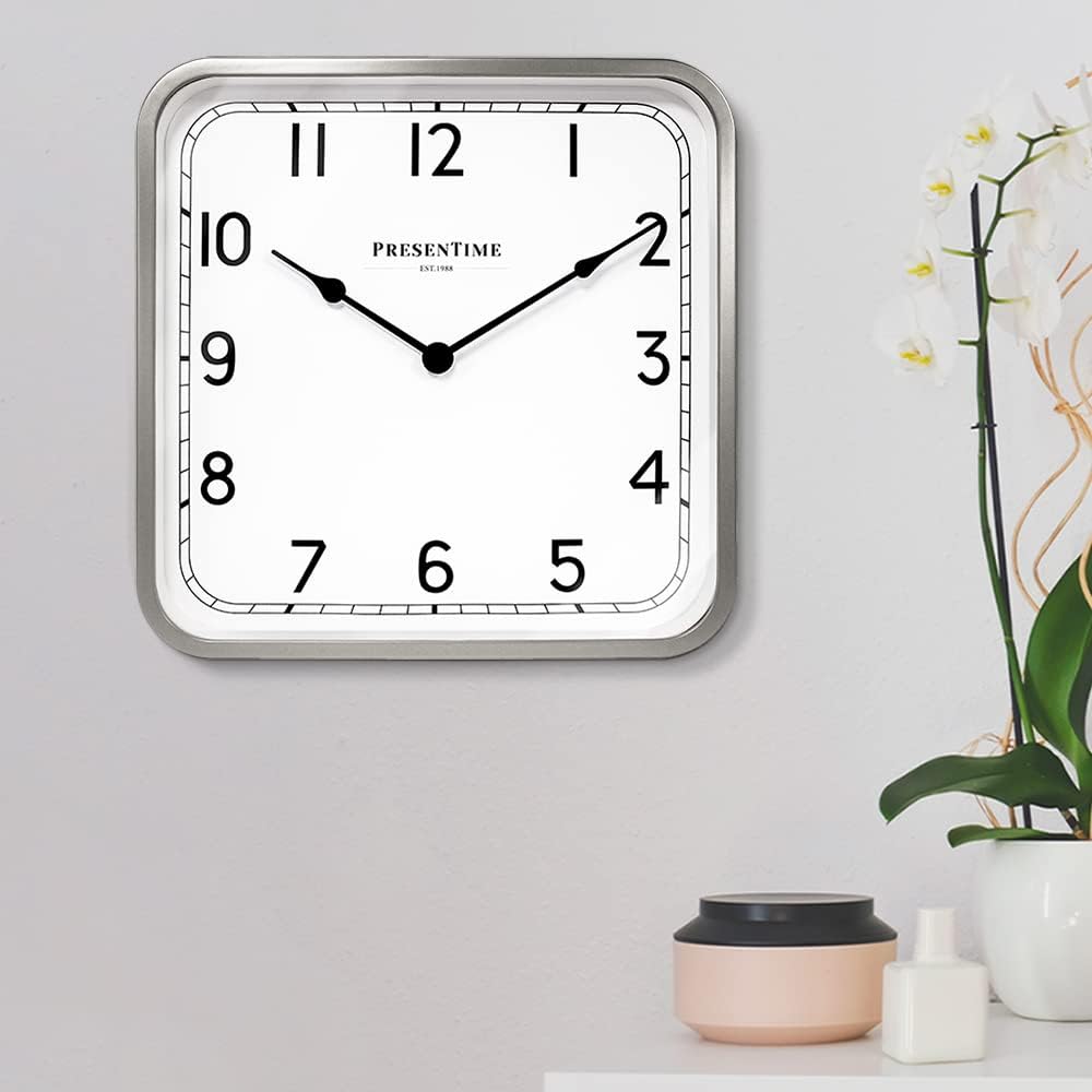Presentime 16" Anton Vintage Square Clock