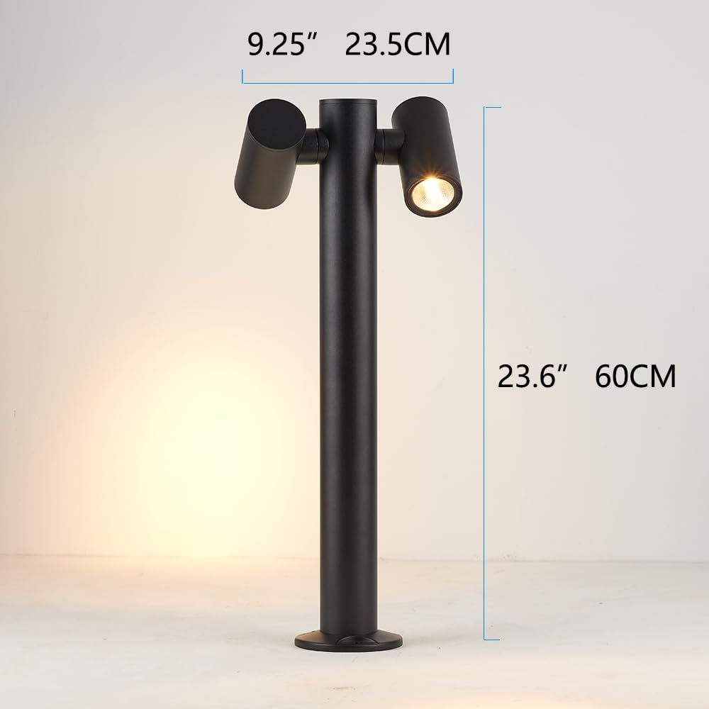 Modern Pathway Lights Adjustable Angle Spotlight Post Lights Outdoor Path Lig...