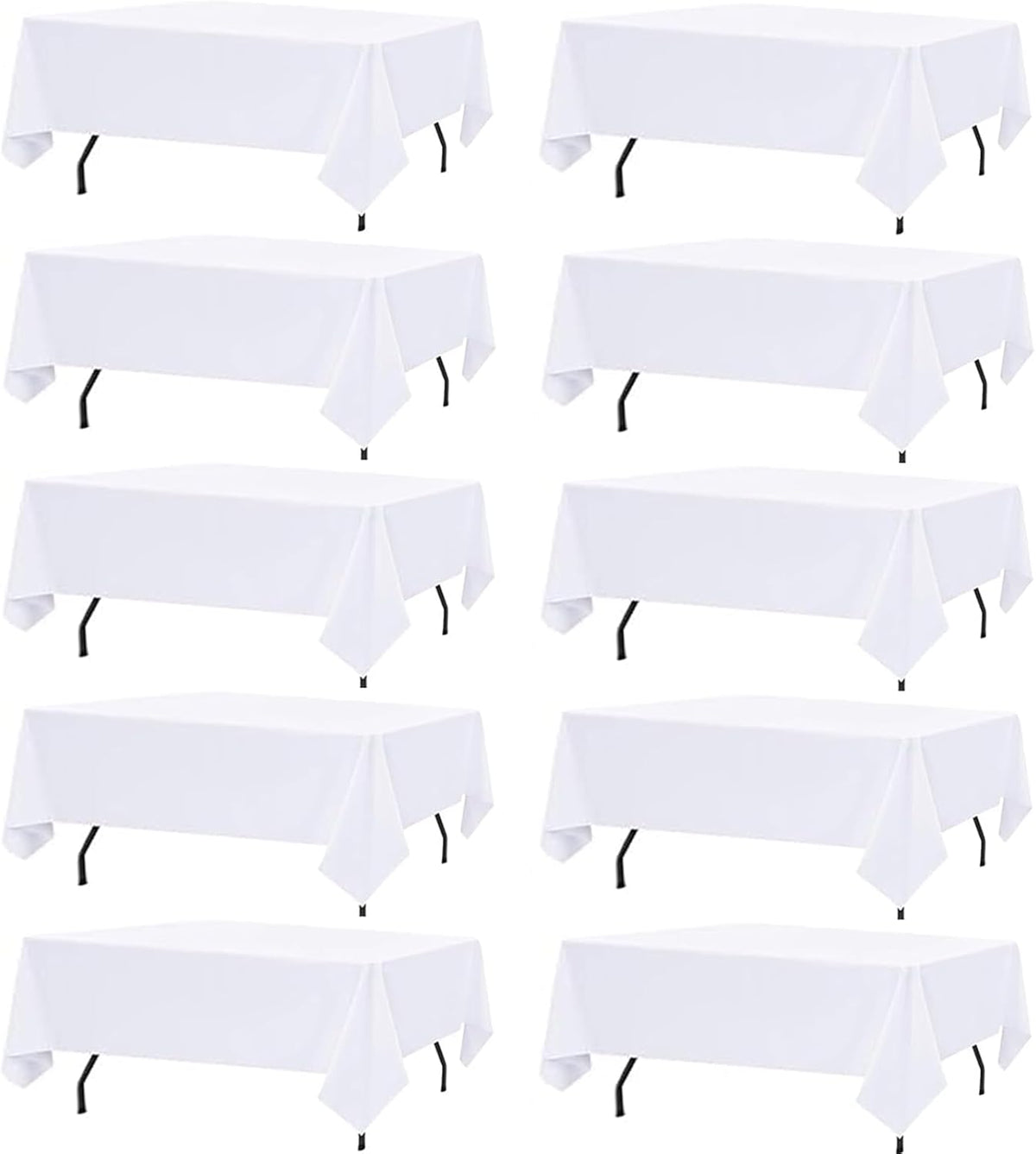white table cloth rectangle table cloths for 8, main product view