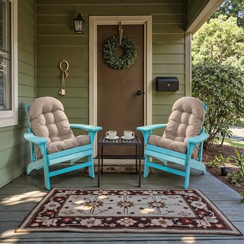 Adirondack Chair Cushion, Rocking Chair Cushion 44x19.4x4 inch, High Back Pat...