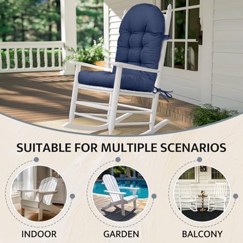 mudilun Adirondack Chair Cushion Waterproof 44x19x4in Rocking Chair Pads