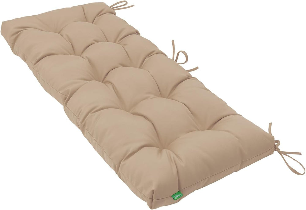 Outdoor Wicker Chair Cushions of 5Pieces,Tufted Patio Bench Cushions & 2S...