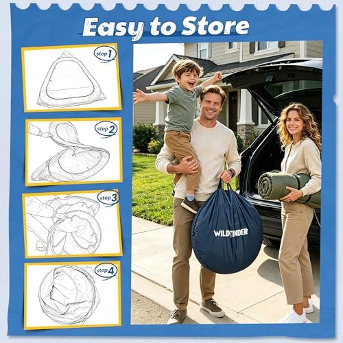 WildFinder 10x10 Pop Up Screen House Tent, Screened Canopy with Mesh Walls
