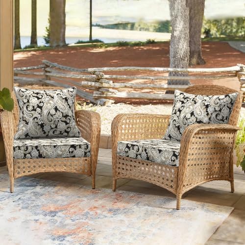 DYTXIII Outdoor Deep Seat Cushion Set, Water Repellent 24"x24" Pati...