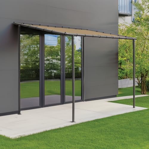 ShelterLogic Solano 10' x 6' Outdoor Gazebo Canopy, Slanted Roof Shad...