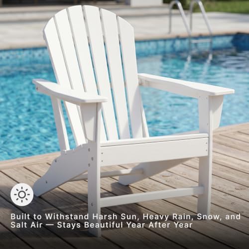 Signature Design by Ashley Sundown Treasure Outdoor Adirondack Chair, White