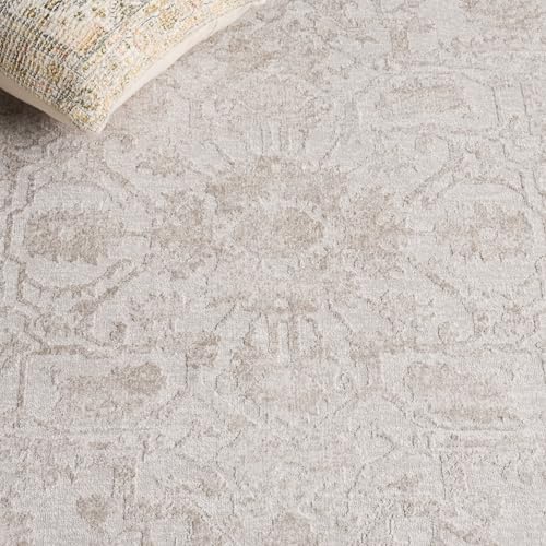 SAFAVIEH Area Rug 12x18 - Reflection Collection - Large - Cream & Ivory, ...