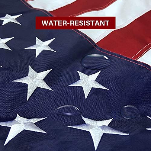 American Flag 8x12 FT Embroidered Stars, Sewn Stripes, Brass Grommets USA US ...