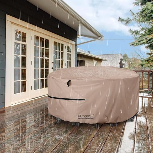 ULTCOVER Waterproof Round Patio Table Cover 76 inch