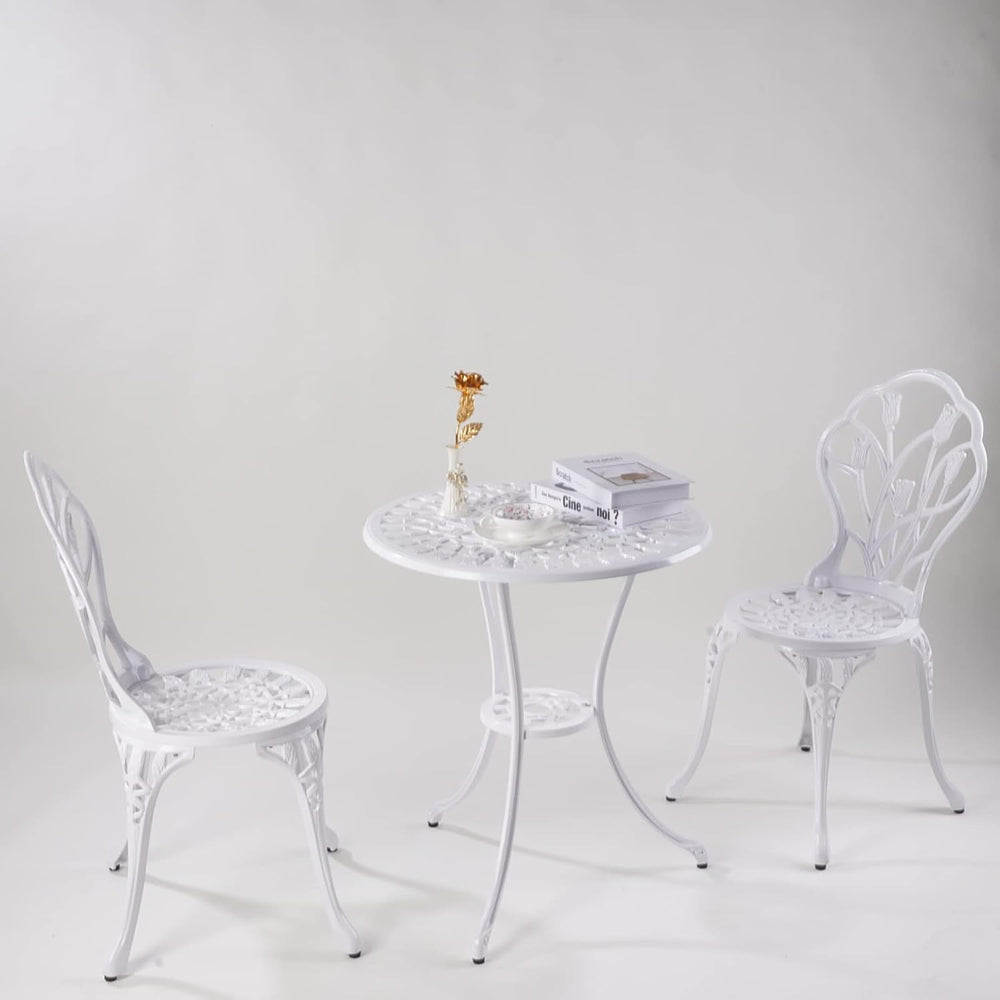 KAILI Patio Bistro Sets 3 Piece cast Aluminum Patio Furniture Outdoor Garden ...