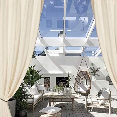 LORDTEX Waterproof Indoor/Outdoor Curtains for Patio - Thermal Insulated, Sun...