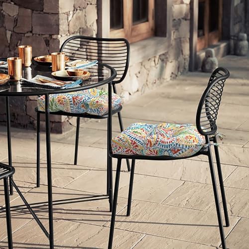 LVTXIII Outdoor/Indoor Tufted Seat Cushion, Decorative Wicker Chair Pads All ...