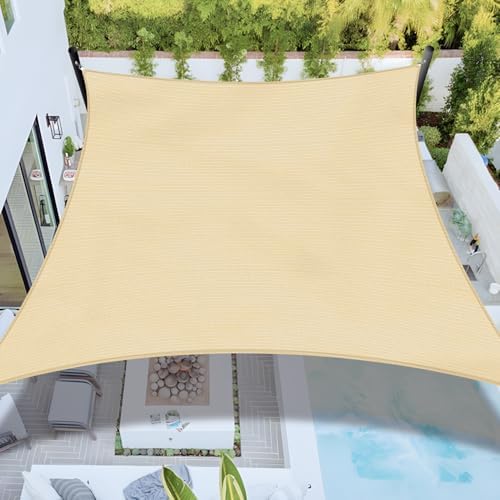 Bynbbur Sun Shade Sail 10'x12' Rectangle Shade Cloth for Garden, Perm...
