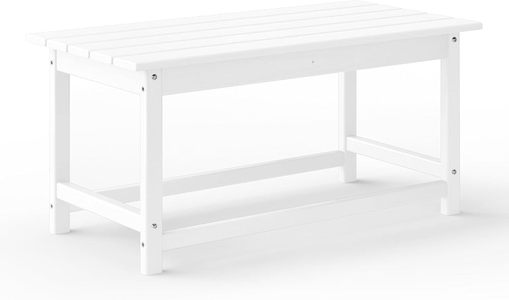 WestinTrends Malibu Outdoor Poly Lumber Coffee Table, 35.25" x 17.5&quot...