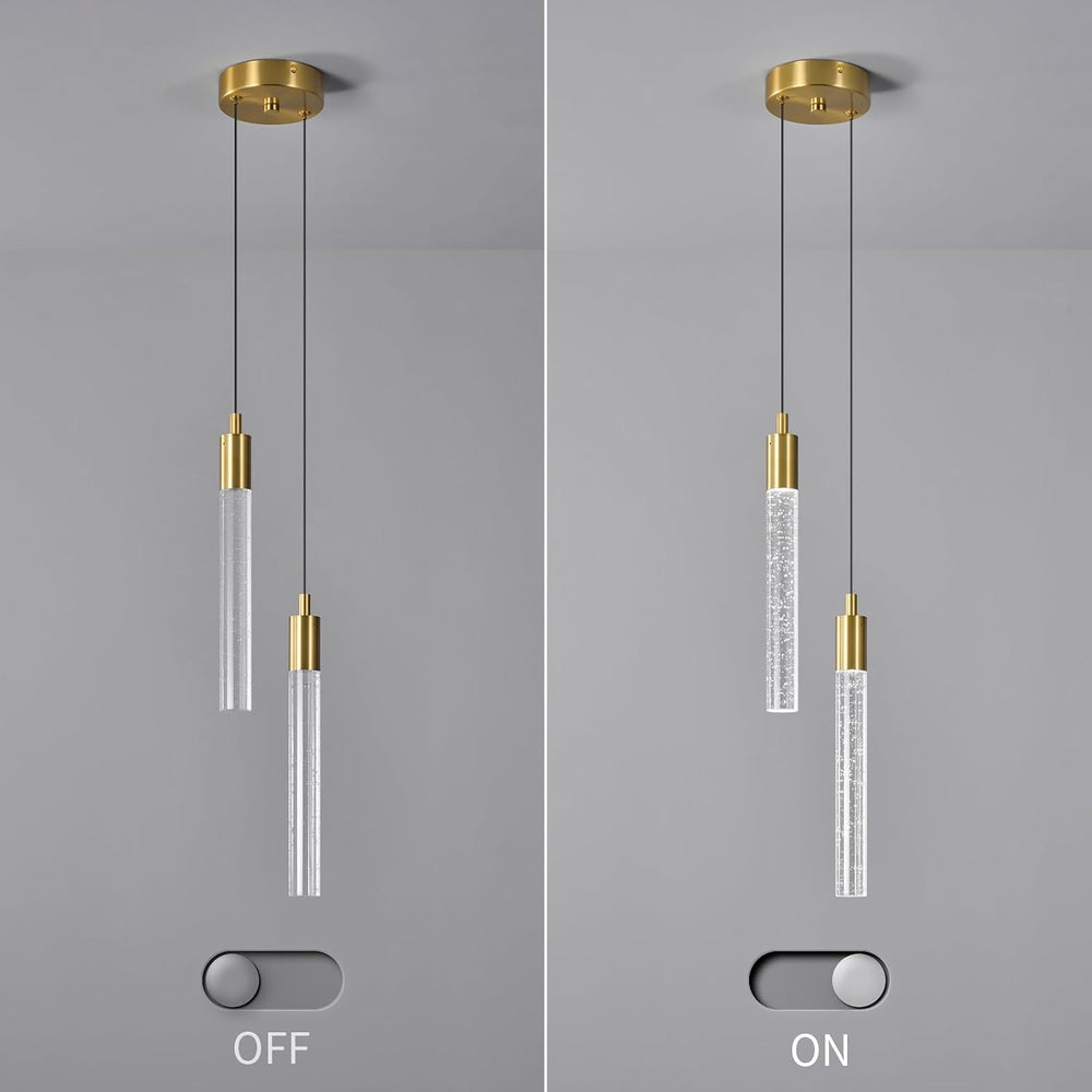 Modern Light Fixture Kitchen Island Pendant Light Dimmable LED Gold Pendant L...