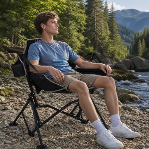 Romswi 1 Pcs Hammock Chair, Oversized Portable Folding Swinging Chair with Ad...