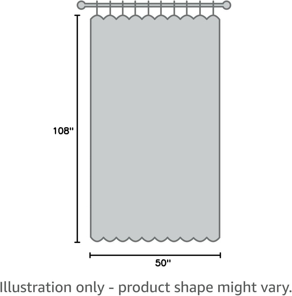 Highland Stripe Indoor/Outdoor Window Curtain, Natural - 50" W x 108&quo...