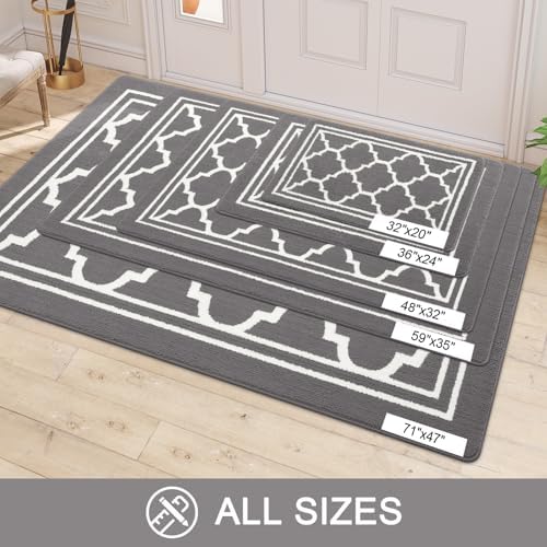 Buganda Indoor Door Mat, Dirt-Resistant and Absorbent Doormat, Anti-Slip, Low...